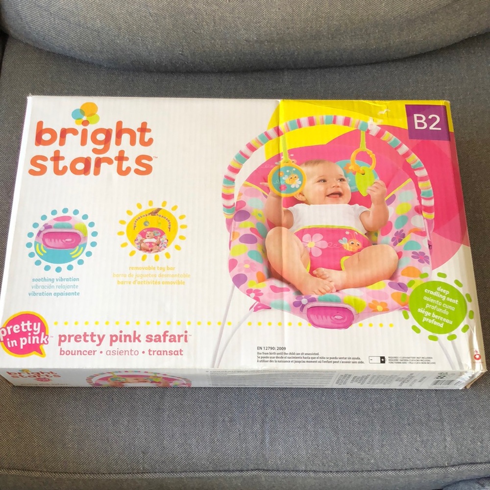 Bright Starts Pretty Pink Safari Bouncer